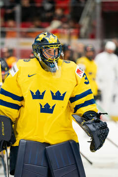Goaltender Ida Boman of Sweden