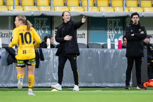 Elfsborgs tränare Klas Karlsson och assisterande tränare