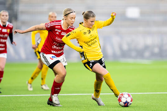 Vårgårdas Josefin Unér och Elfsborgs Meja Harrysson