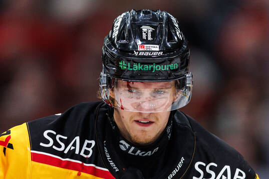 Luleås Marcus Hardegård lämnar isen