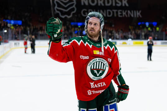 Frölundas Erik Thorell jublar
