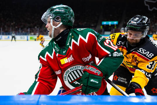 Frölundas Max Friberg och Luleås Pontus Själin