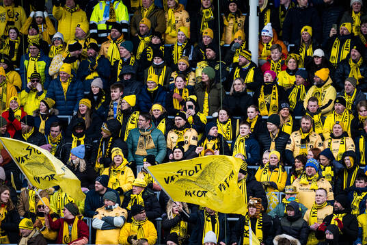 Spectators in the stands