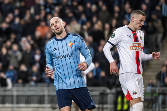 Marcus Danielson of Djurgården looks dejected