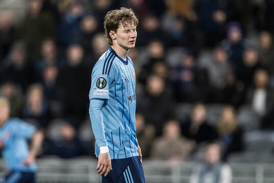 August Priske Flyger of Djurgården looks dejected