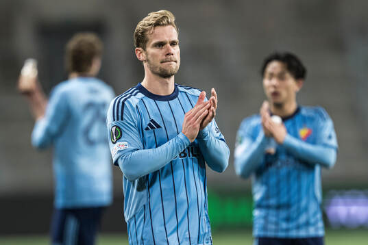 Hampus Finndell of Djurgården looks dejected