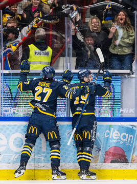 under semifinal sex i Hockeyallsvenskan mellan Södertälje