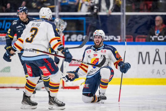 Djurgårdens Albin Grewe jublar
