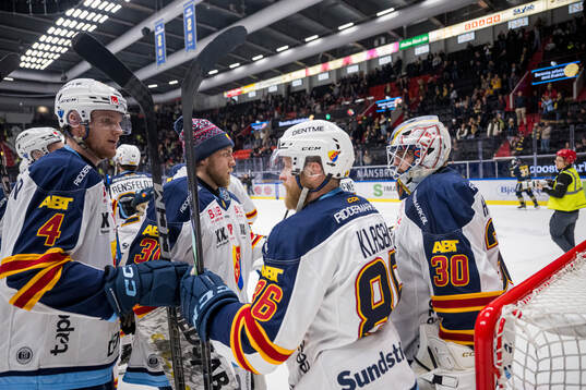 Djurgårdens spelare jublar