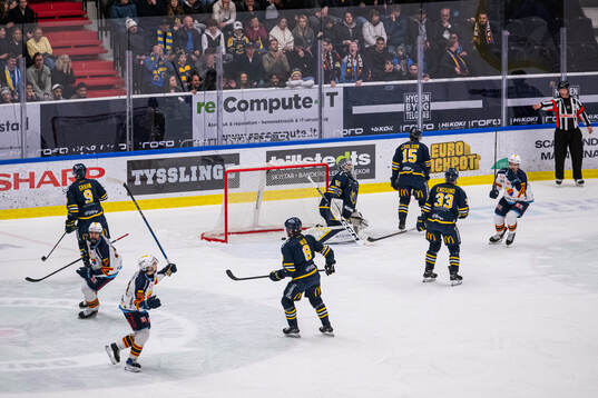 Djurgårdens Victor Eklund jublar