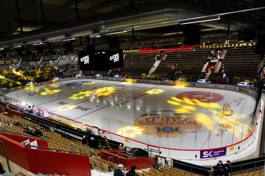 Skellefteå Kraft Arena före semifinal fyra i SHL mellan