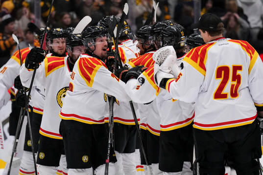 Brynäs Johannes Kinnvall jublar