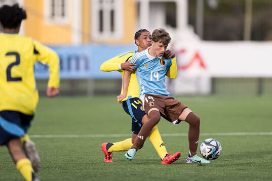 During the under-17 Future team tournament football match