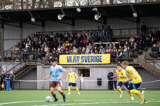 Spectators in the stands