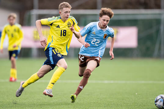 Sander Färlin of Sweden and Logan Cappoen of Belgium