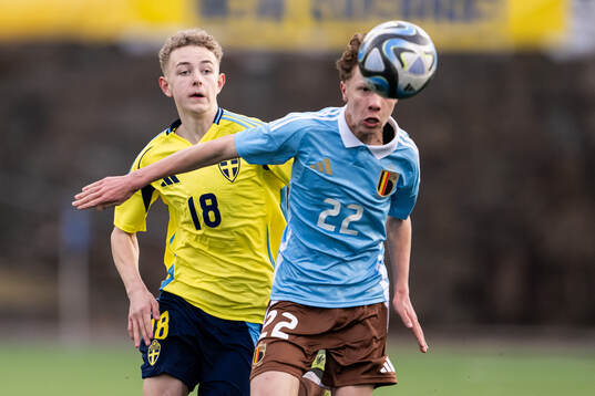 Sander Färlin of Sweden and Logan Cappoen of Belgium