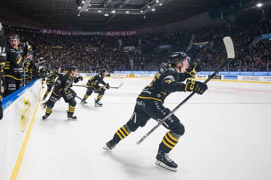 AIKs spelare jublar