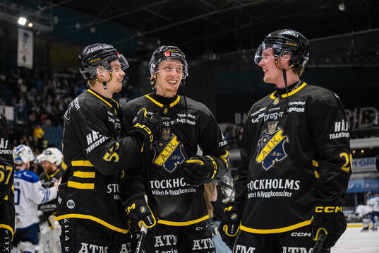 AIKs Albert Sjöberg, Oliver Tärnström och Rasmus