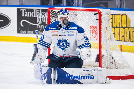 Karlskogas målvakt Samuel Jonsson