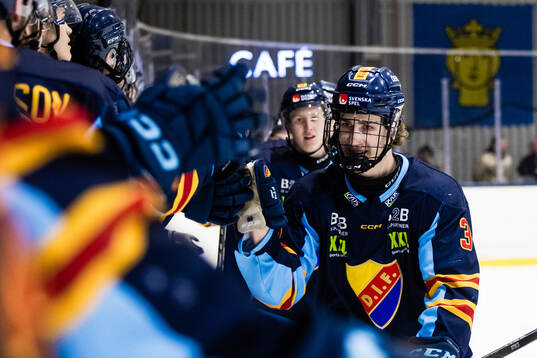 Djurgårdens Eric Nilson jublar