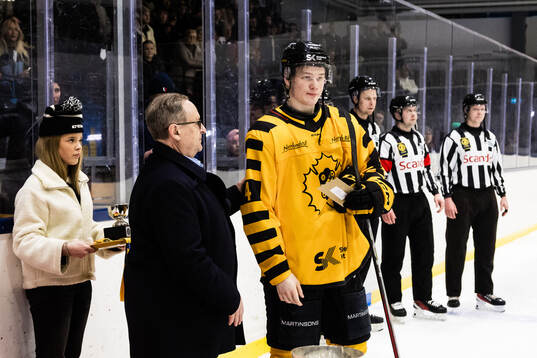 Skellefteås Rasmus Bergqvist deppar bredvid Peter