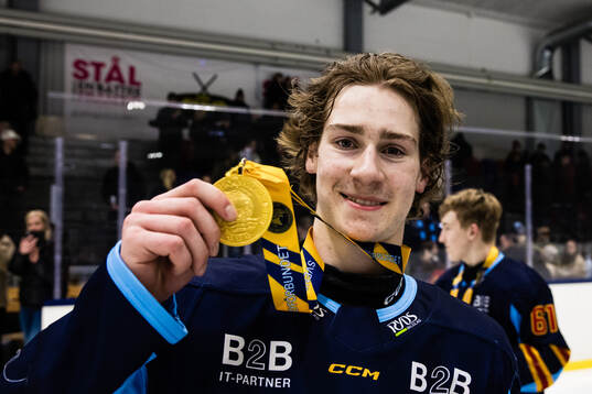 Djurgårdens Eric Nilson jublar