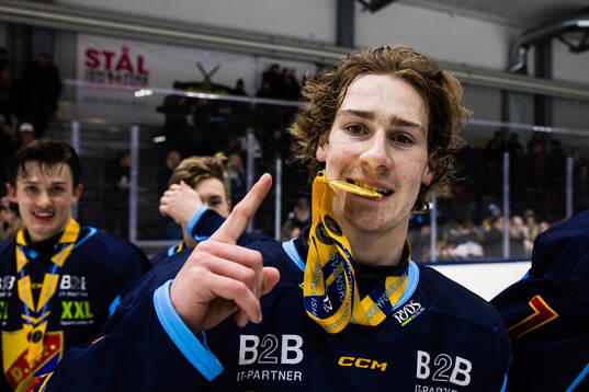 Djurgårdens Eric Nilson jublar