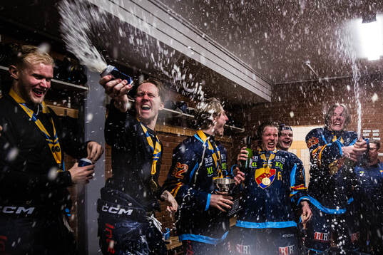 Djurgårdens Måns Pettersson, Melvin Wersäll, Wilson