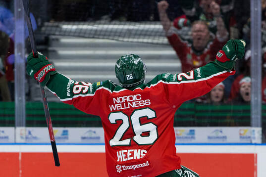 Frölundas Isac Heens jublar