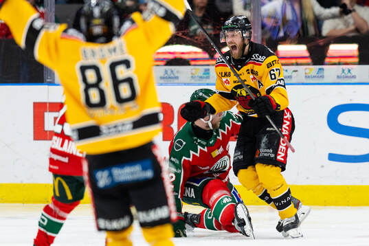 Luleås Linus Omark jublar