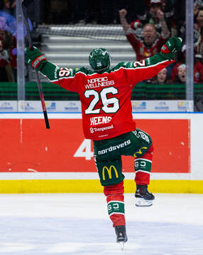 Frölundas Isac Heens jublar