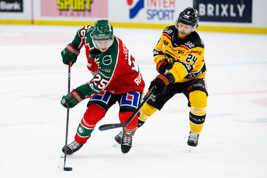 Frölundas Arttu Ruotsalainen och Luleås Brendan Shinnimin