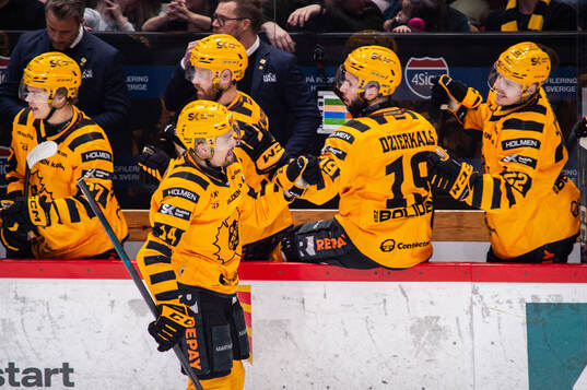 Skellefteås Andreas Johnson jublar