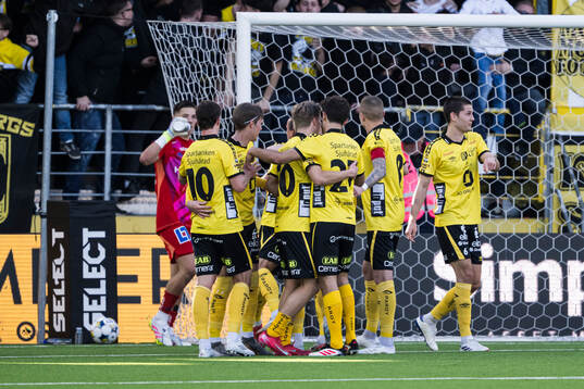 Elfsborgs spelare jublar