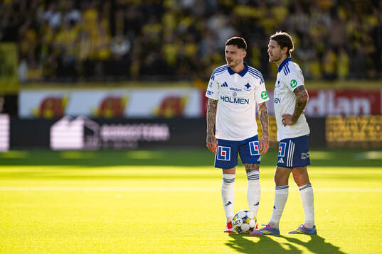 IFK Norrköpings Arnor Traustason och David Moberg Karlsson