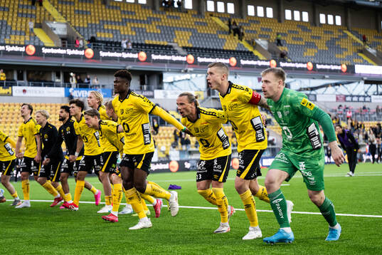 Elfsborgs spelare jublar
