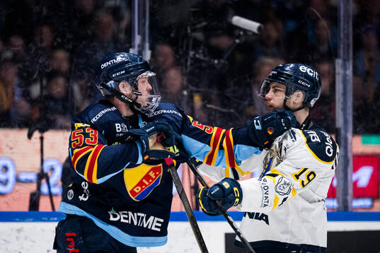 Djurgårdens David Blomgren och Södertäljes Hampus