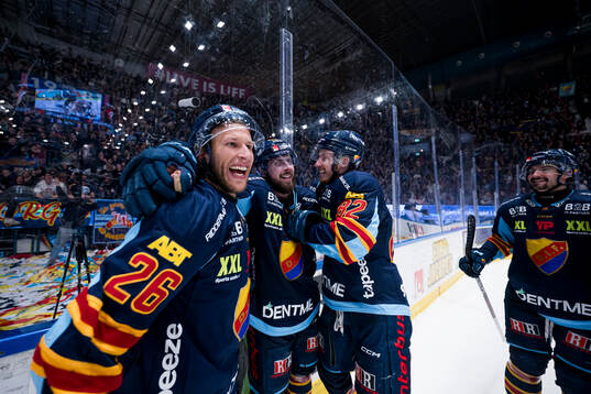 Djurgårdens Fredric Weigel, Albin Grewe och Colby Sissons