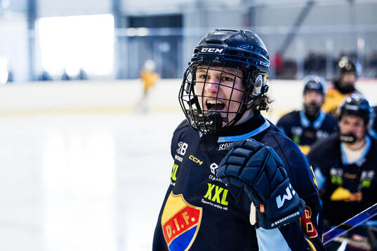 Djurgårdens Ruben Westerling jublar