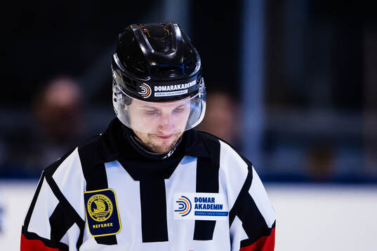 Huvuddomare Edvard Lindström deppar