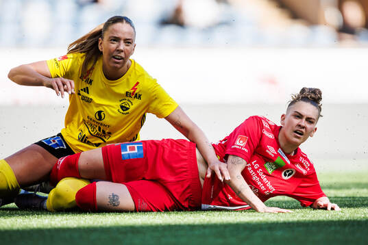 Gamla Upsalas Julia Edholm och KIF Örebros Wilma Sjöholm