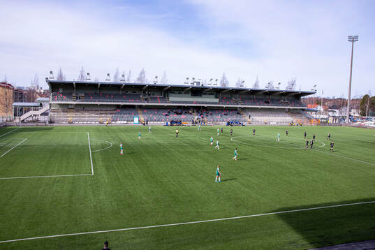 Umeå energi arena innan fotbollsmatchen i Elitettan mellan