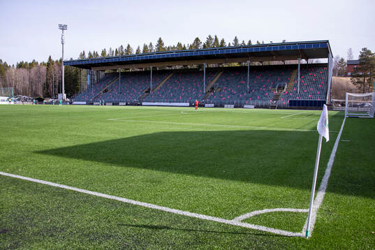 Umeå energi arena innan fotbollsmatchen i Elitettan mellan