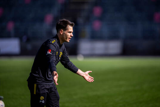 Elfsborgs Pedro Gazquez Carmona innan fotbollsmatchen i