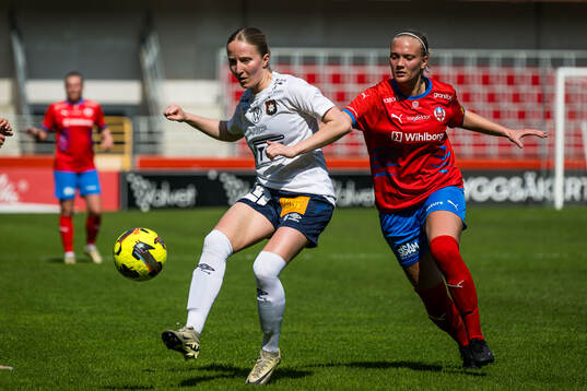 Örgrytes Alicia Hansson och Helsingborgs Kajsa Nilsson