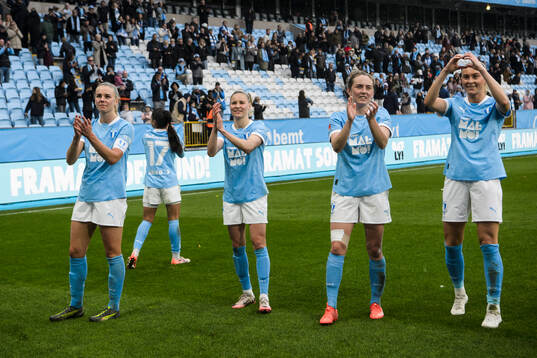 Malmö FFs spelare jublar