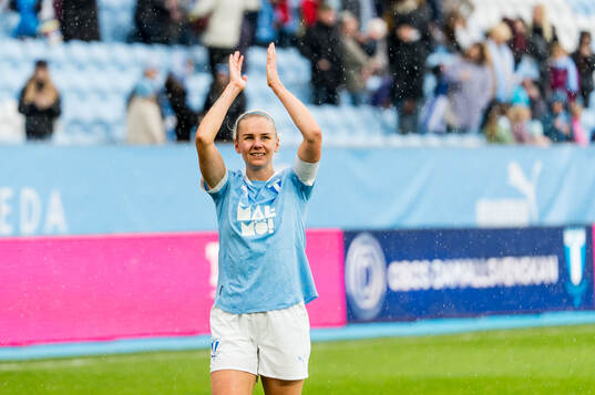 Malmö FFs Nellie Lilja jublar