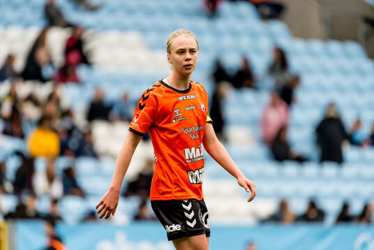 Kristianstads Katla Tryggvadottir deppar