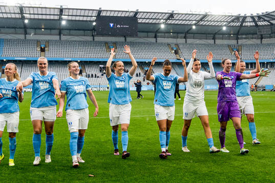 Malmö FFs spelare jublar