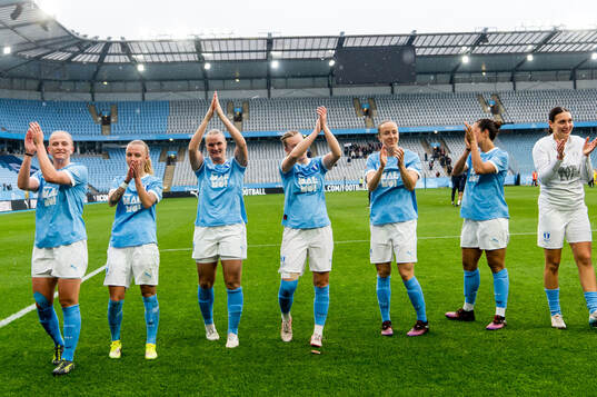 Malmö FFs spelare jublar